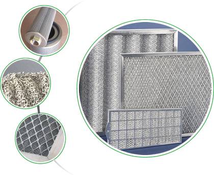 There is aluminum frame, stainless steel frame, galvanized frame panel filter, knitted mesh panel filter element and air filter cartridge.